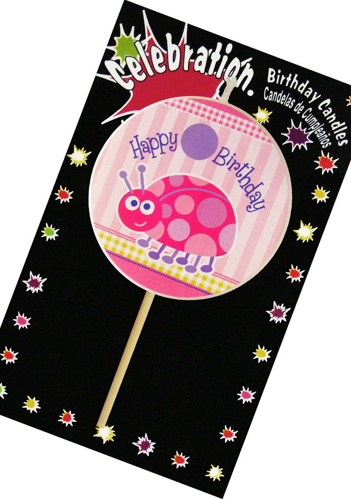 7443001882702 Celebration Birthday Pick "Mariquita Rosada"