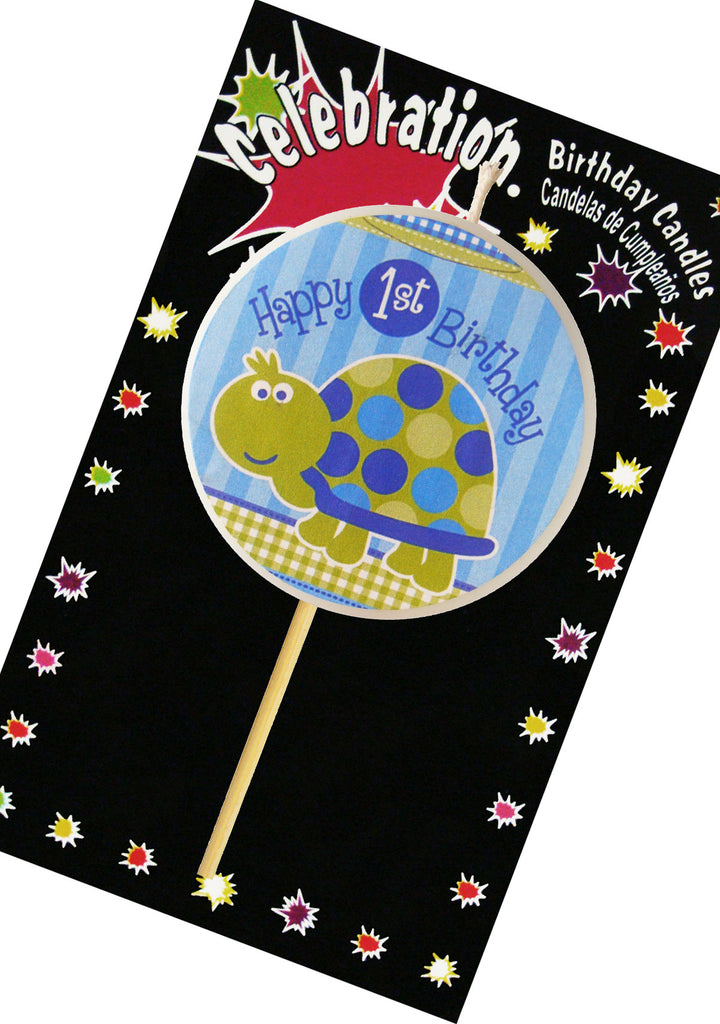 7443001882740 Celebration Birthday Pick "Tortuga Celeste"