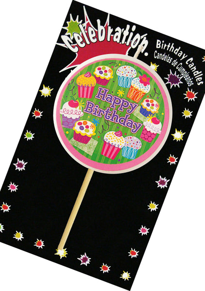 7443001882726 Celebration Birthday Pick "Cupcakes Happy Birthday"